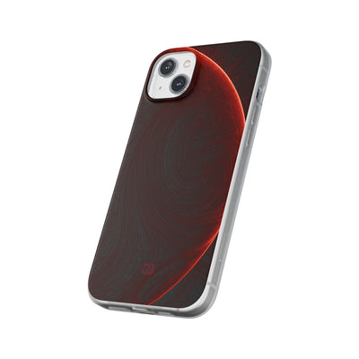 Red Lite Phone Case for iPhone - Crimson Flare Flux