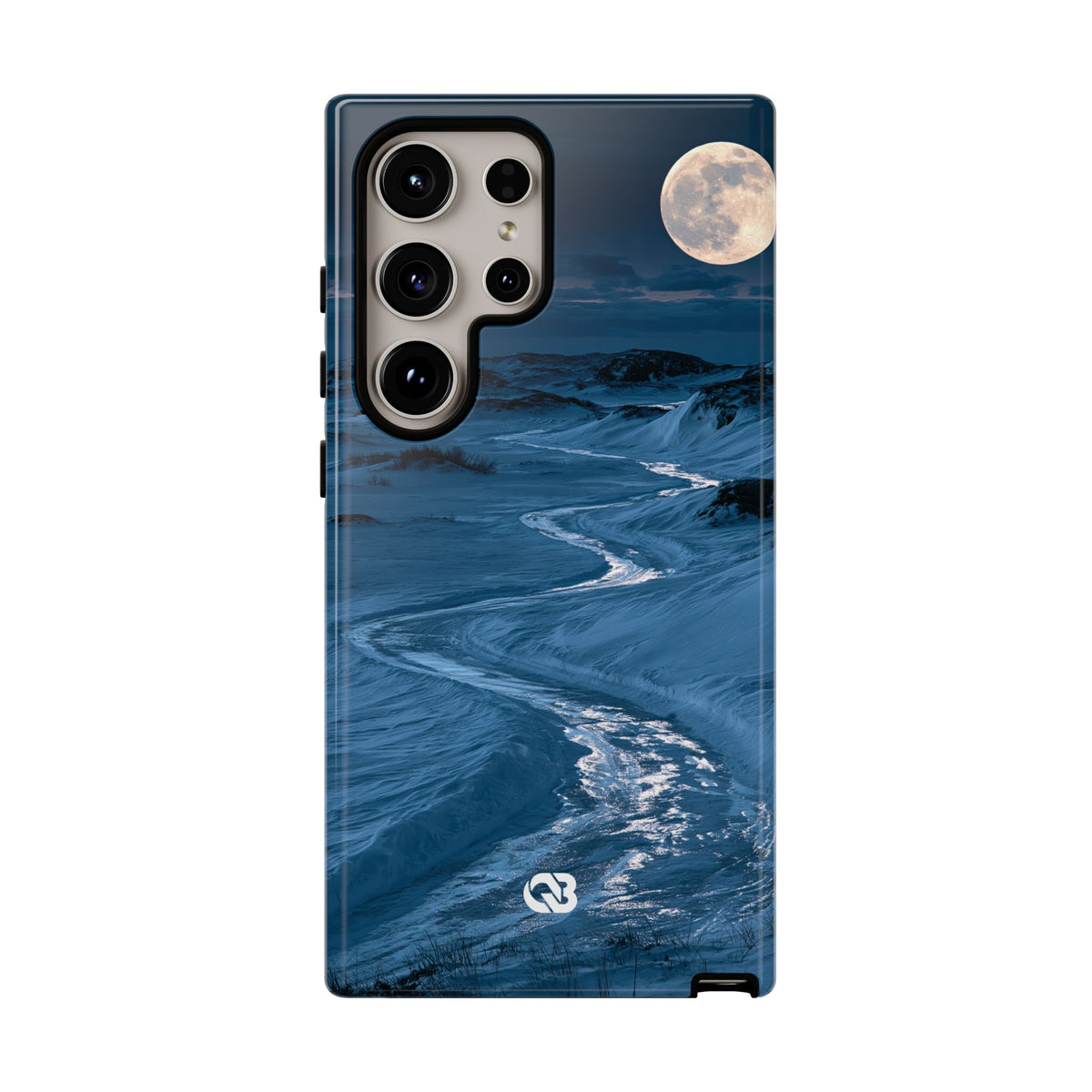 Arctic Moon Drift · Tough Phone Case for Samsung · Blue