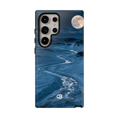 Arctic Moon Drift · Tough Phone Case for Samsung · Blue
