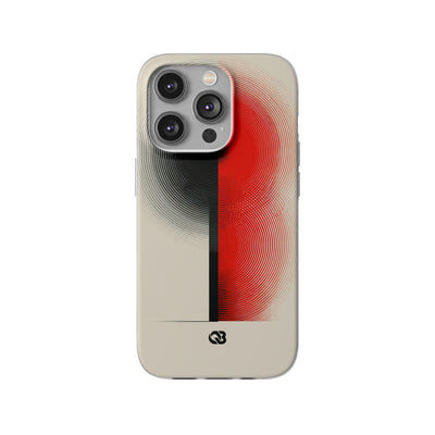 Red Lite Phone Case for iPhone - Split Signal Red