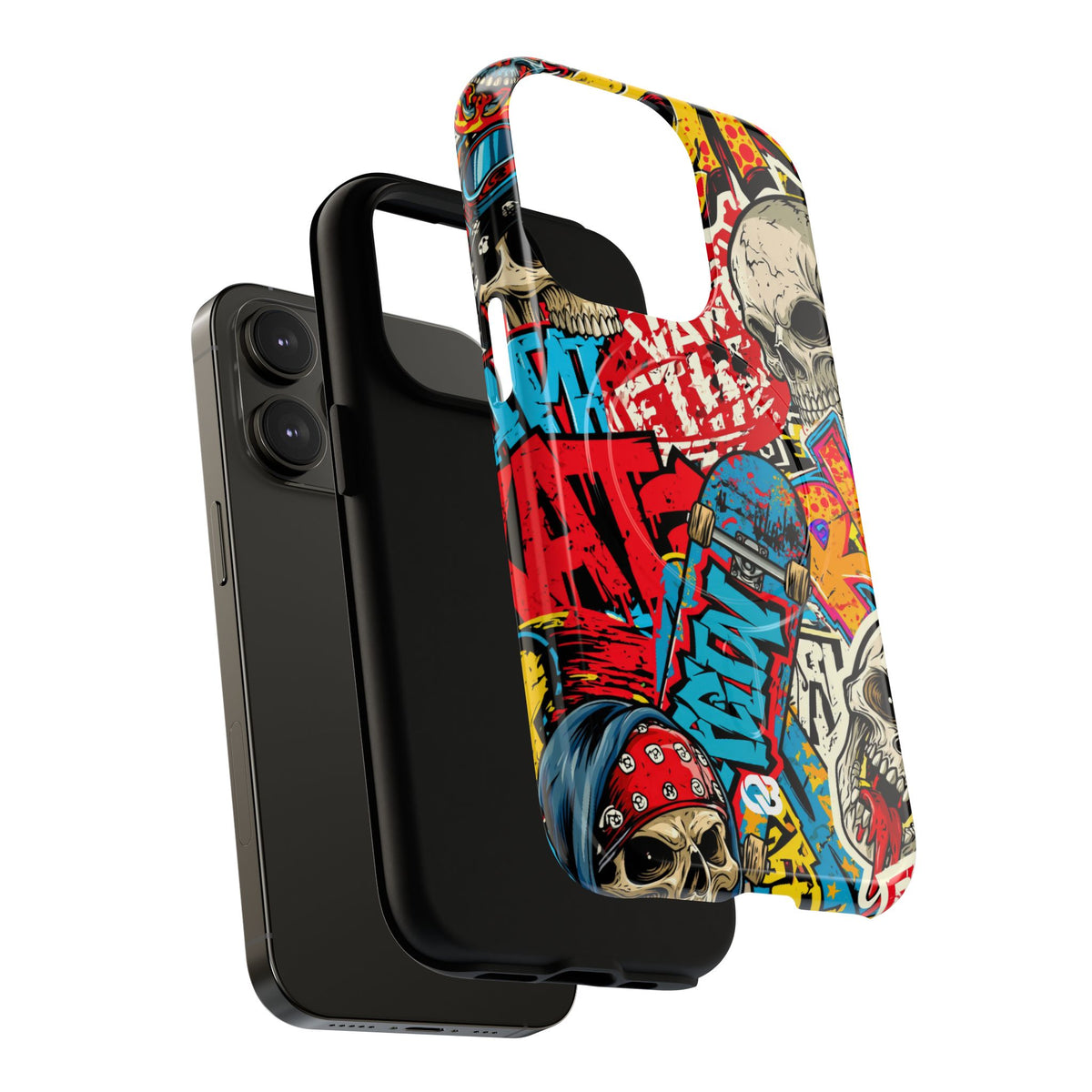 Skate Skull Riot · Tough 2.0 Magnetic Phone Case for iPhone · Red