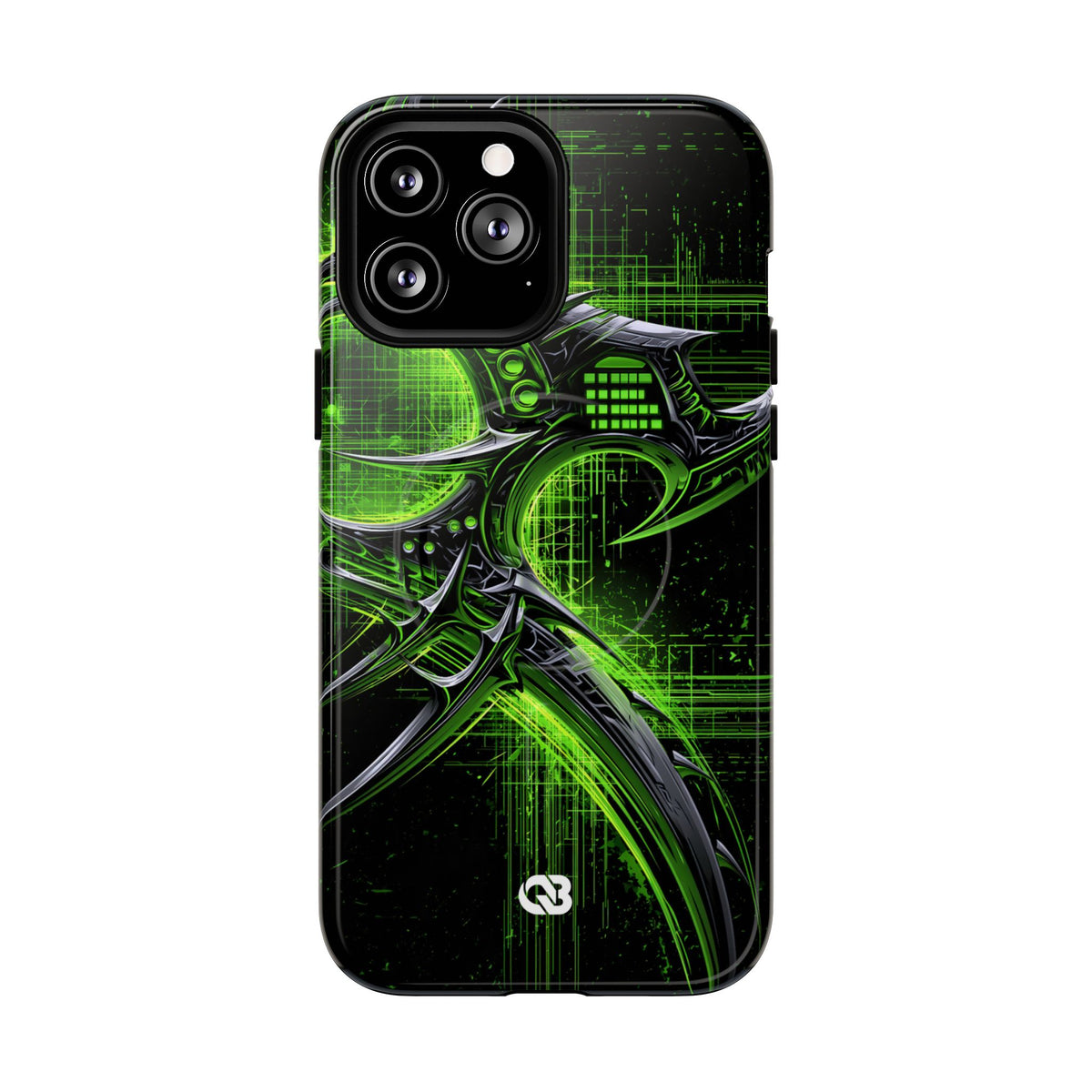 Cyber Sigil Grid · Tough 2.0 Magnetic Phone Case for iPhone · Green