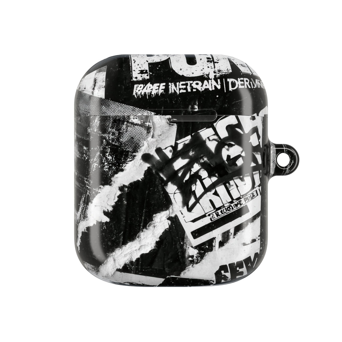 Underground Punk Collage · Hard Case for AirPods & AirPods Pro · Black