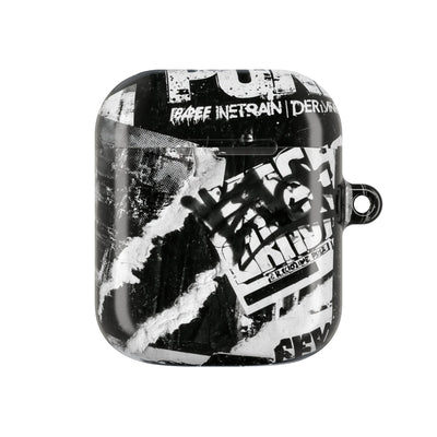 Underground Punk Collage · Hard Case for AirPods & AirPods Pro · Black