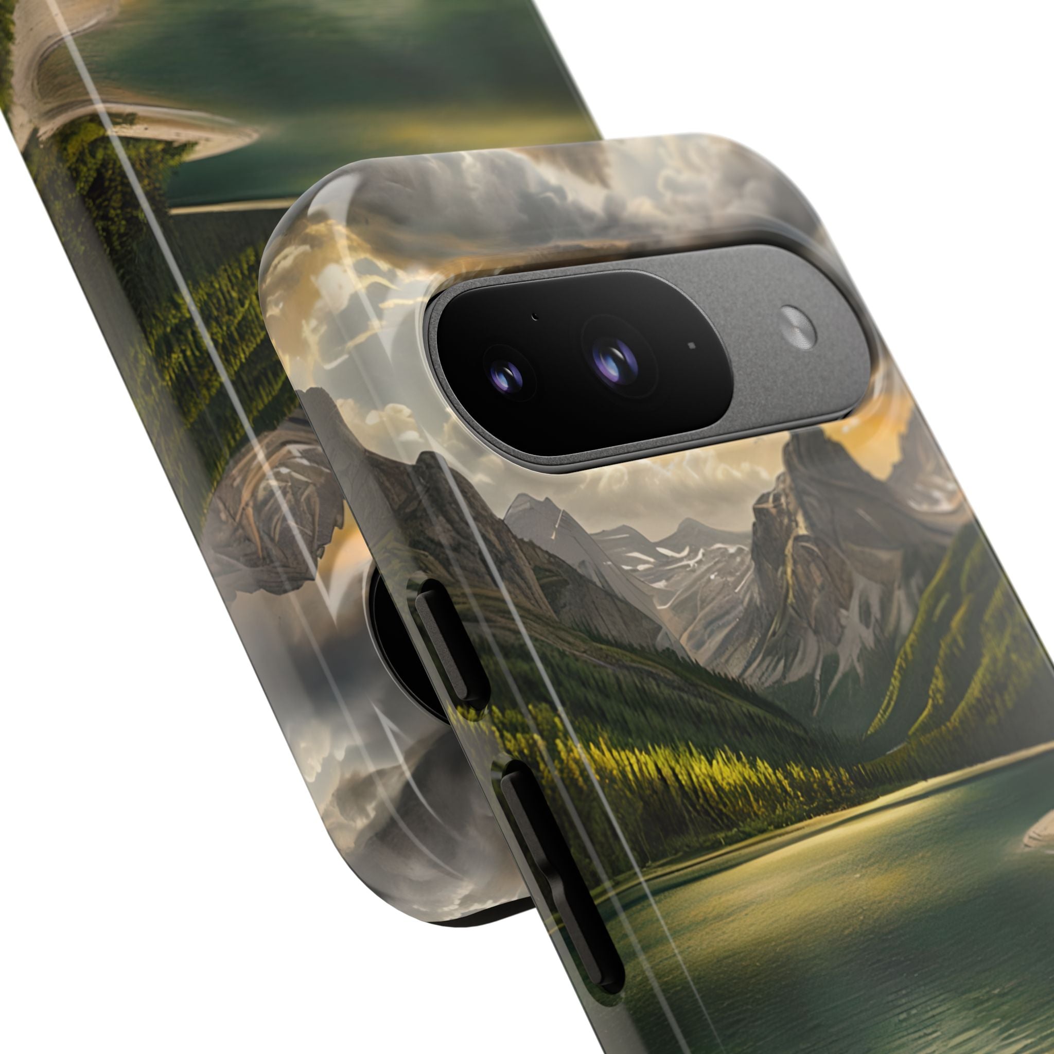 Gilded Mountain Lake · Tough Etui na telefon dla Google Pixel