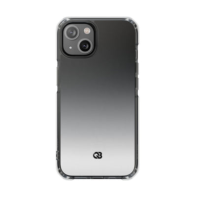 Noir Ombre Fade · Clear Impact Magnetic Phone Case for iPhone ·  Black