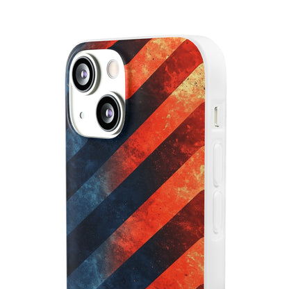 Diagonal Stripes Blaze iPhone 13 mini Case - Soft