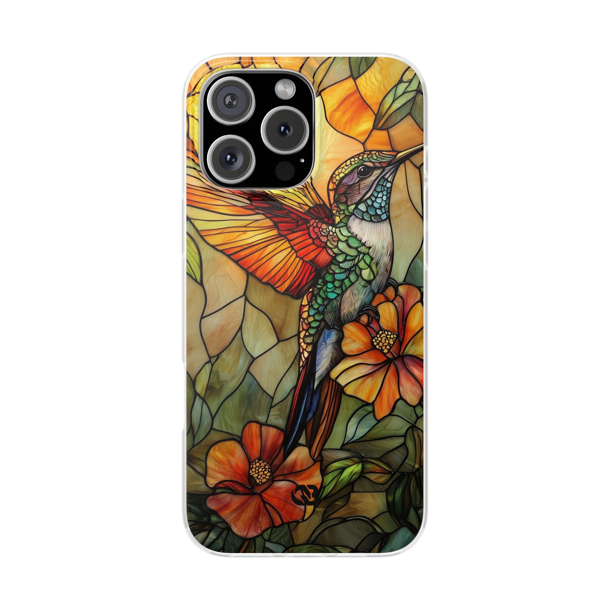 Amber Glass Hummingbird · Soft Phone Case for iPhone