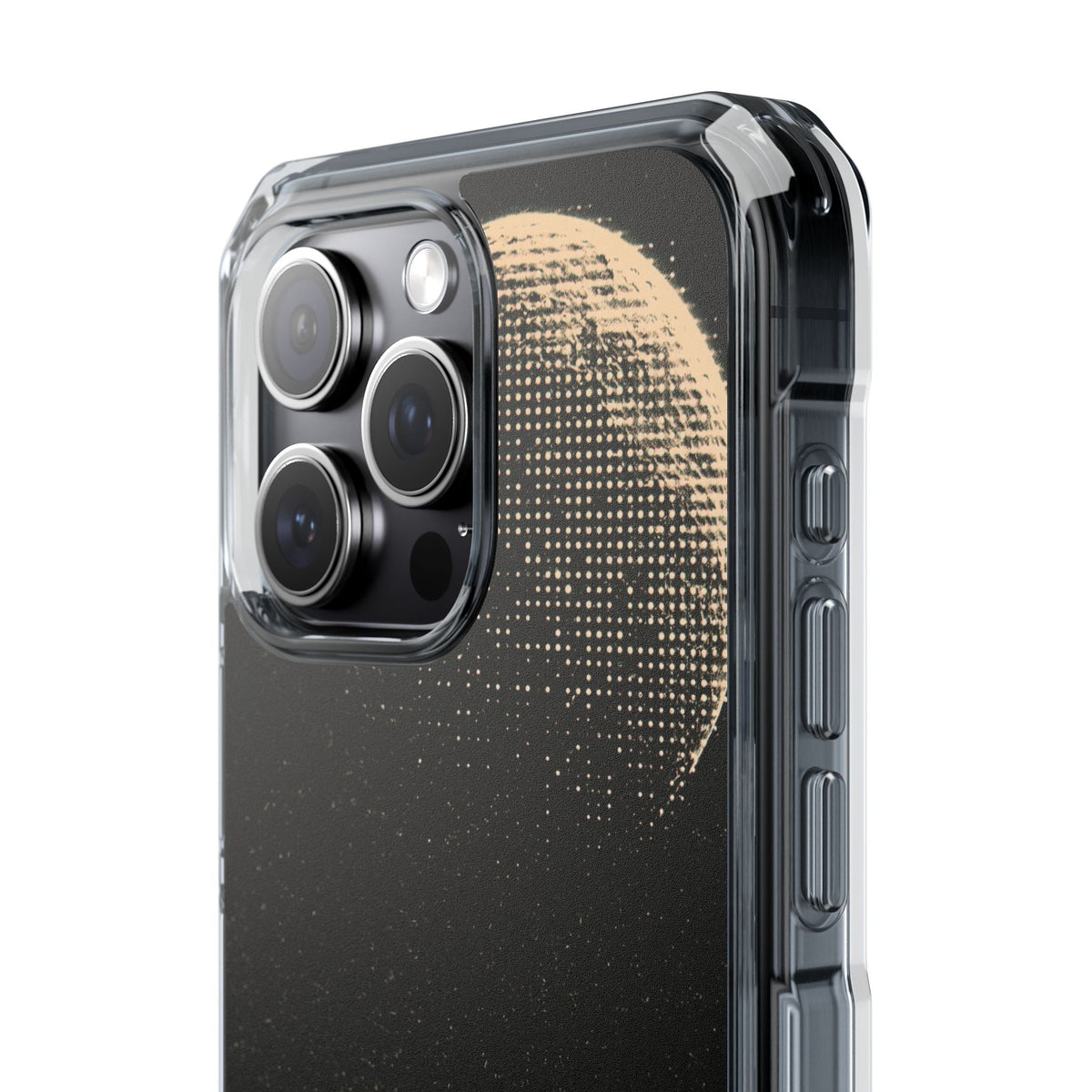 Lunar Metropolis Nocturne · Clear Impact Magnetic Phone Case for iPhone ·  Black