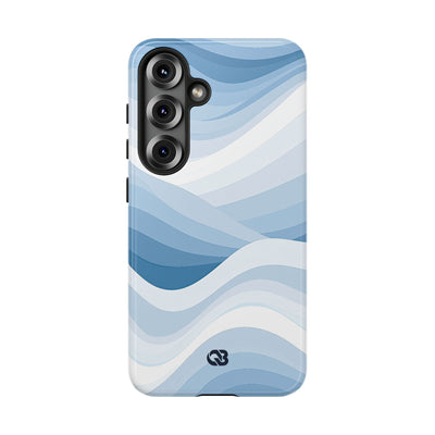 Blue Tough Phone Case for Samsung - Glacial Indigo Flow
