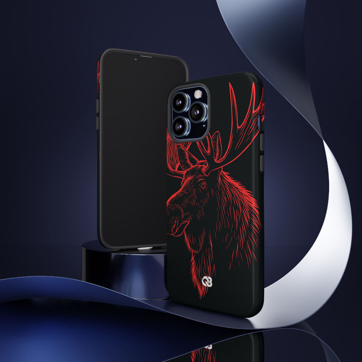 Nordic Elk · Tough Phone Case for iPhone · Black