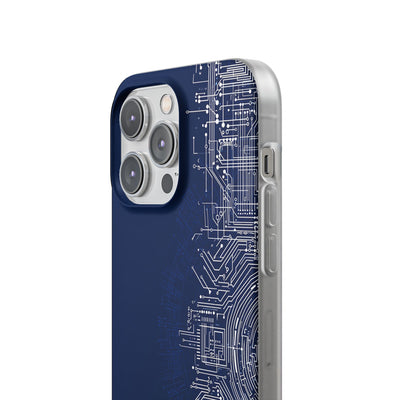 Blue Lite Phone Case for iPhone - Cobalt Circuit Logic