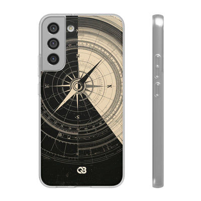 Beige Lite Phone Case for Samsung - Obsidian Nautical Blueprint