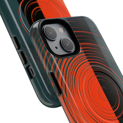 Teal Tough 2.0 Magsafe Phone Case for iPhone - Burnt Slate Radial