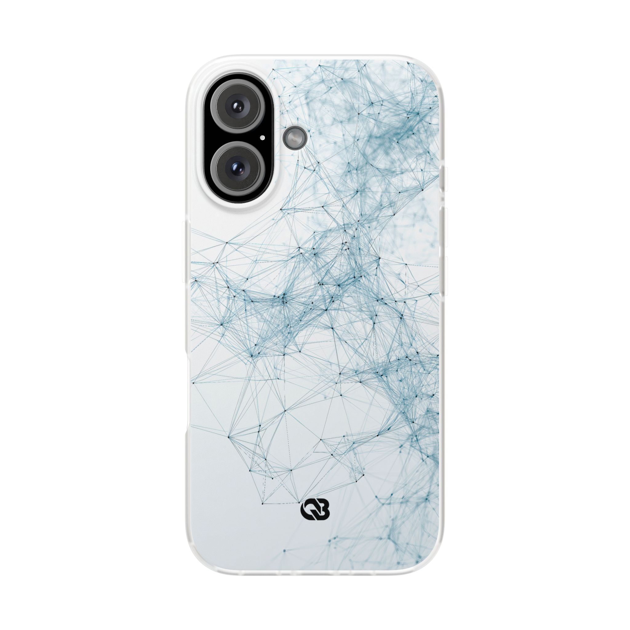 Blue Lite Phone Case for iPhone - Glacial Neural Web