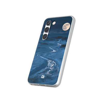 Arctic Moon Drift · Lite Phone Case for Samsung · Blue