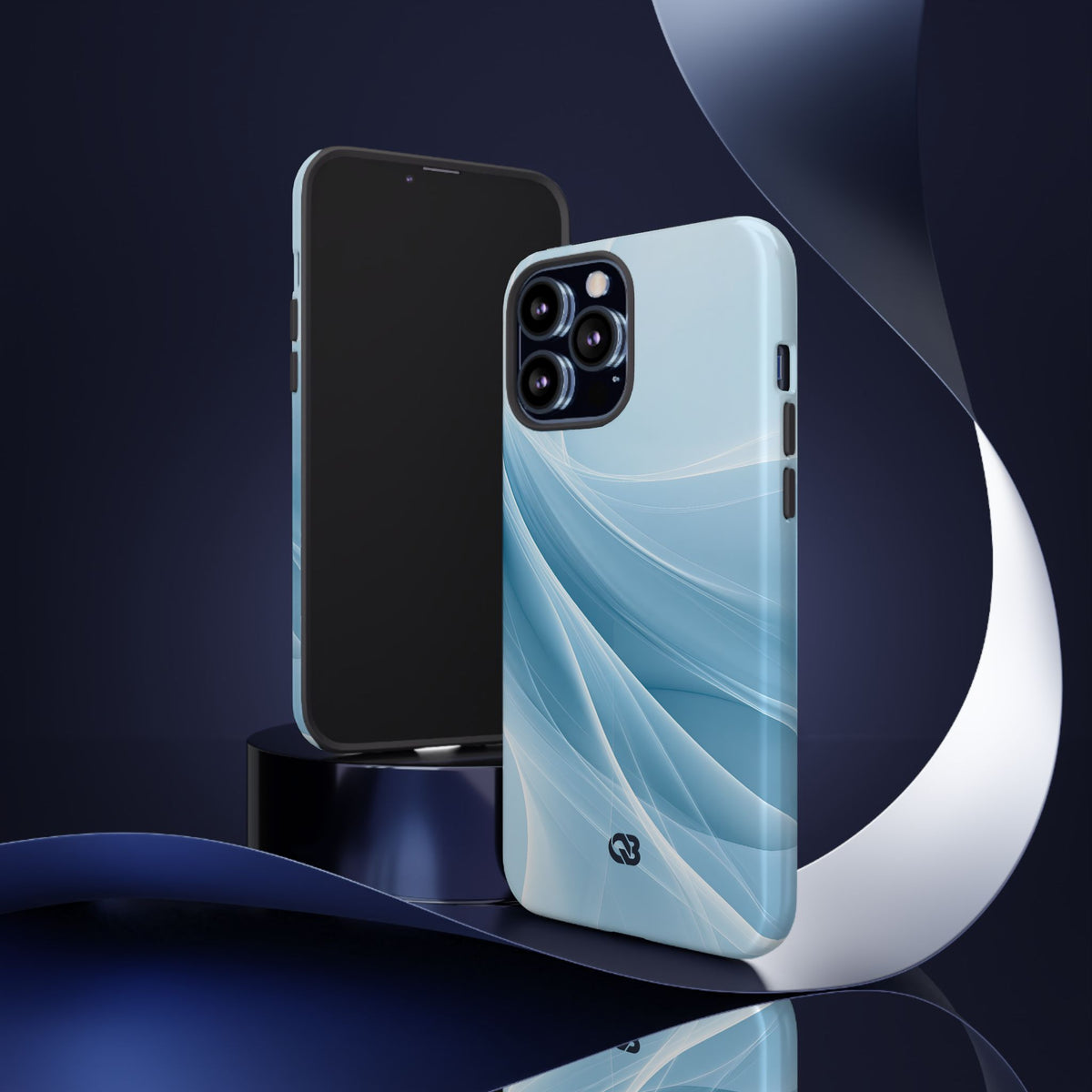 Glacial Ridge Contours · Tough Phone Case for iPhone · Blue