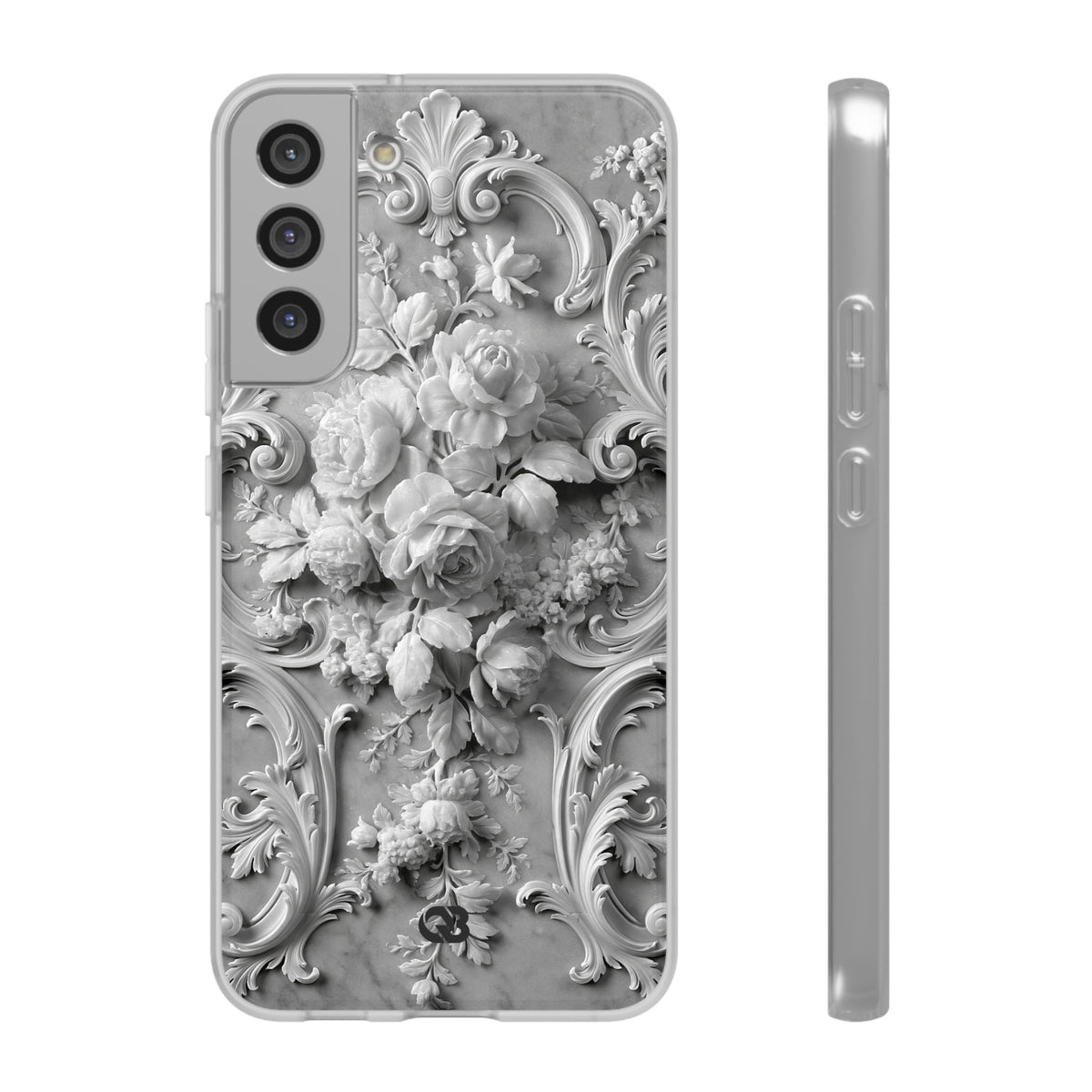 Rococo Marble Rose · Lite Phone Case for Samsung · White