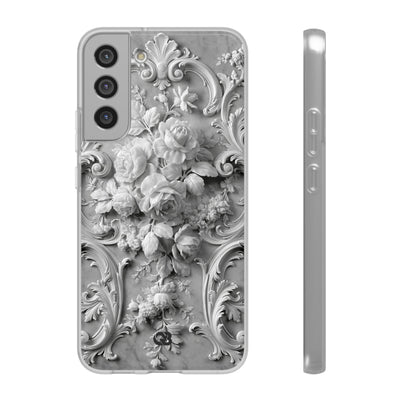 Rococo Marble Rose · Lite Phone Case for Samsung · White