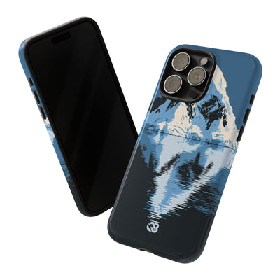 Blue Tough Phone Case for iPhone - Arctic Summit Mirror