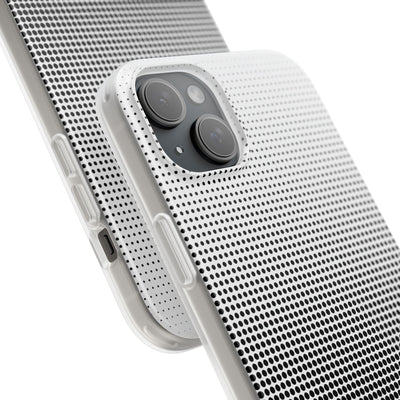 Black Lite Phone Case for iPhone - Obsidian Halftone Flux