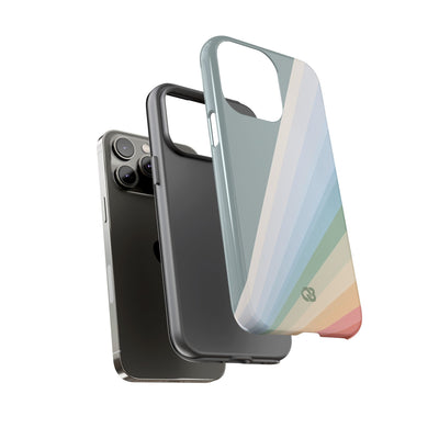 Green Tough Phone Case for iPhone - Sage Prism Beam