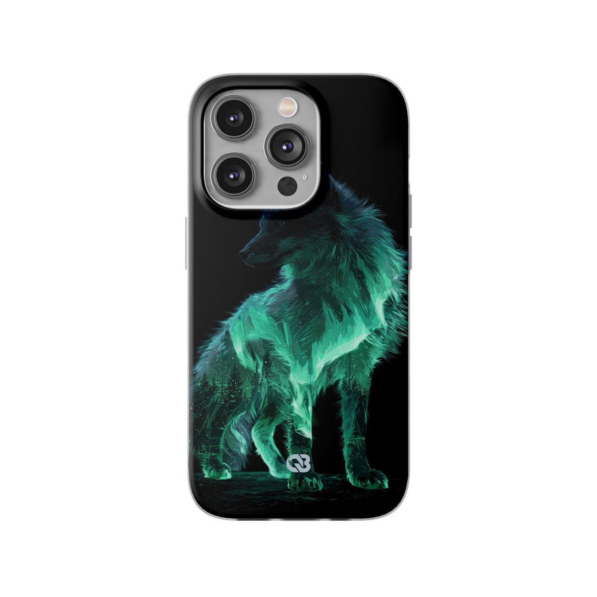 Nordic Aurora Fox · Lite Phone Case for iPhone ·  Teal