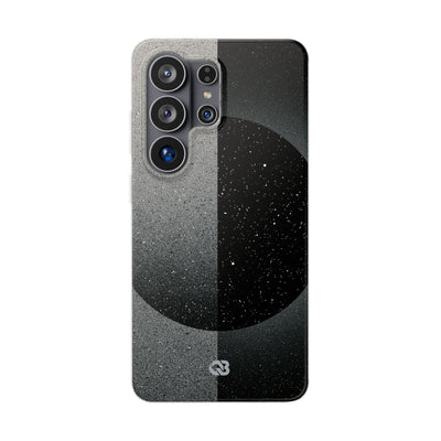 Black Lite Phone Case for Samsung - Lunar Static Orbit