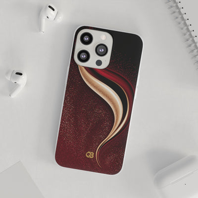 Gilded Crimson Flow · Lite Phone Case for iPhone ·  Red