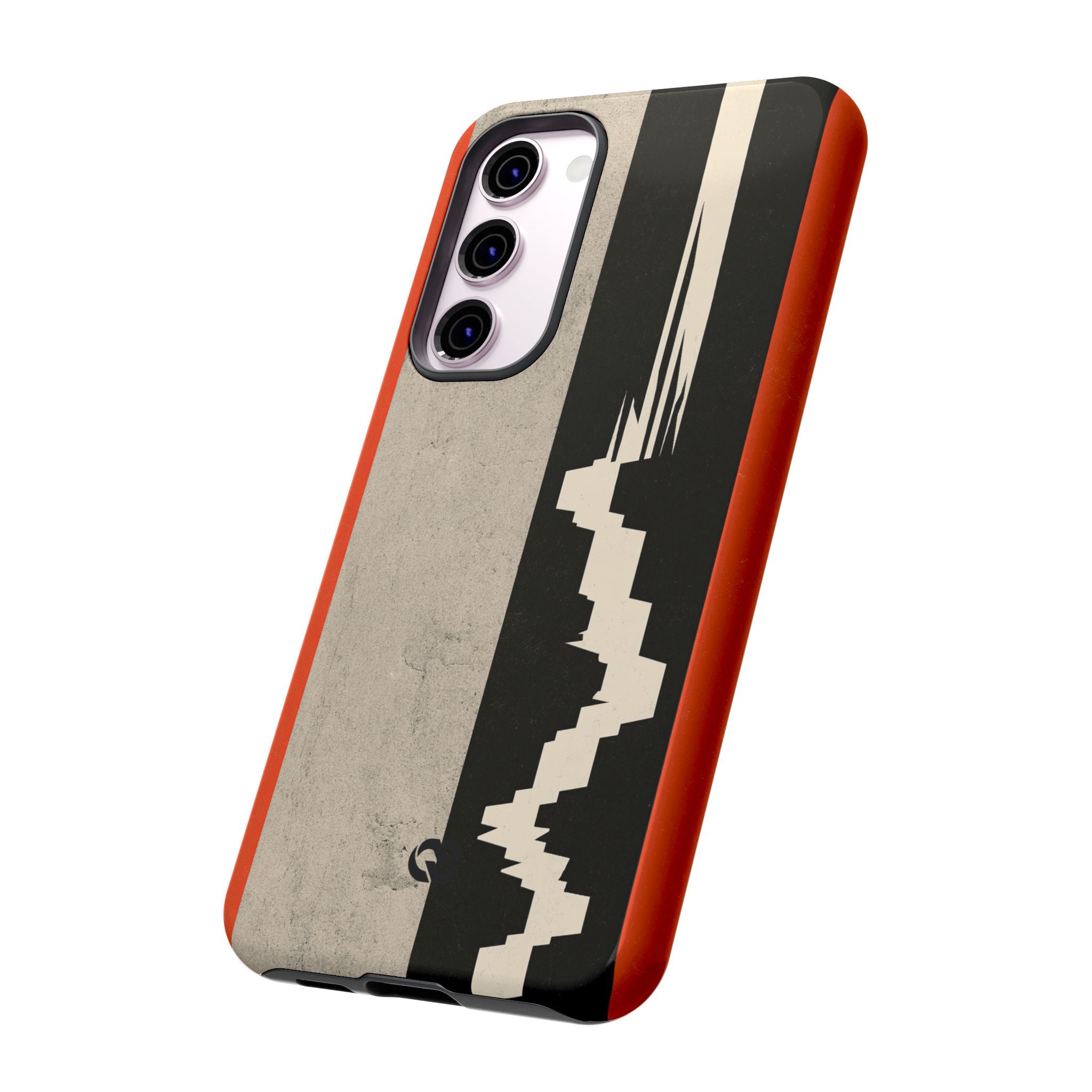 Orange Tough Phone Case for Samsung - Orange Monolith Rift