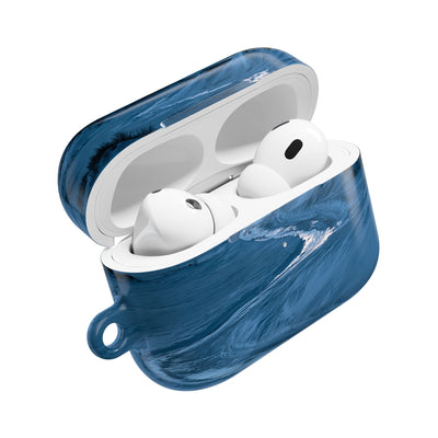 Arctic Moon Drift · Hard Case for AirPods & AirPods Pro · Blue