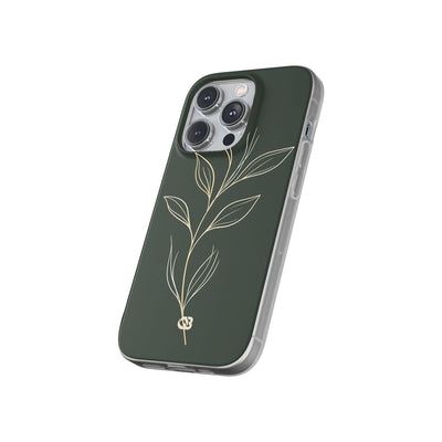 Minimal Botanical Stem · Lite Phone Case for iPhone ·  Green