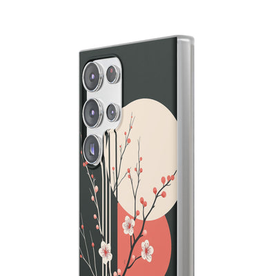 Black Lite Phone Case for Samsung - Kyoto Midnight Blossom