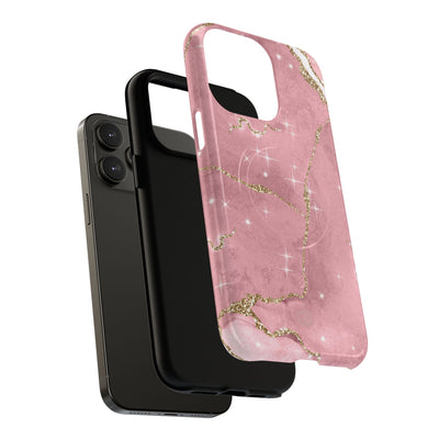Rose Sparkle Marble · Tough+ Coque de téléphone pour iPhone · Magsafe