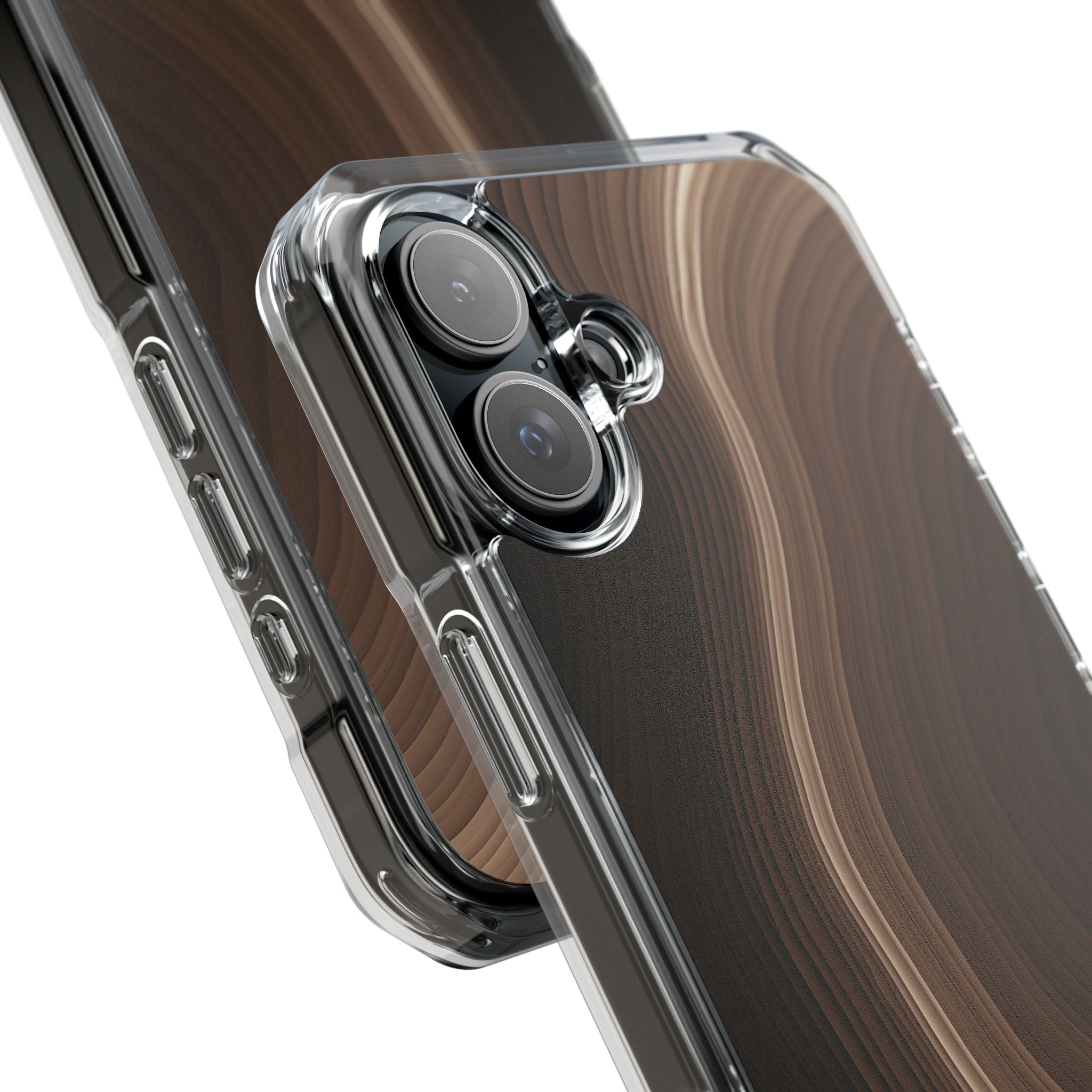 Brown Impact MagSafe Phone Case for iPhone - Bronzed Canyon Relief