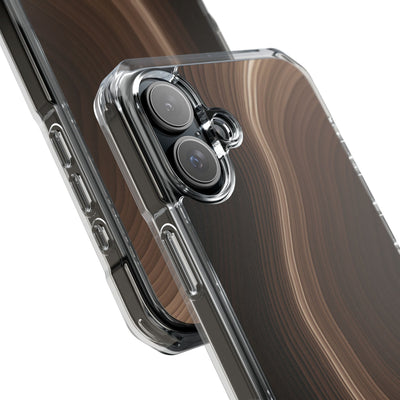 Brown Impact MagSafe Phone Case for iPhone - Bronzed Canyon Relief
