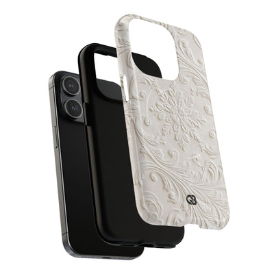 Sculpted Acanthus Relief · Tough 2.0 Magnetic Phone Case for iPhone · White
