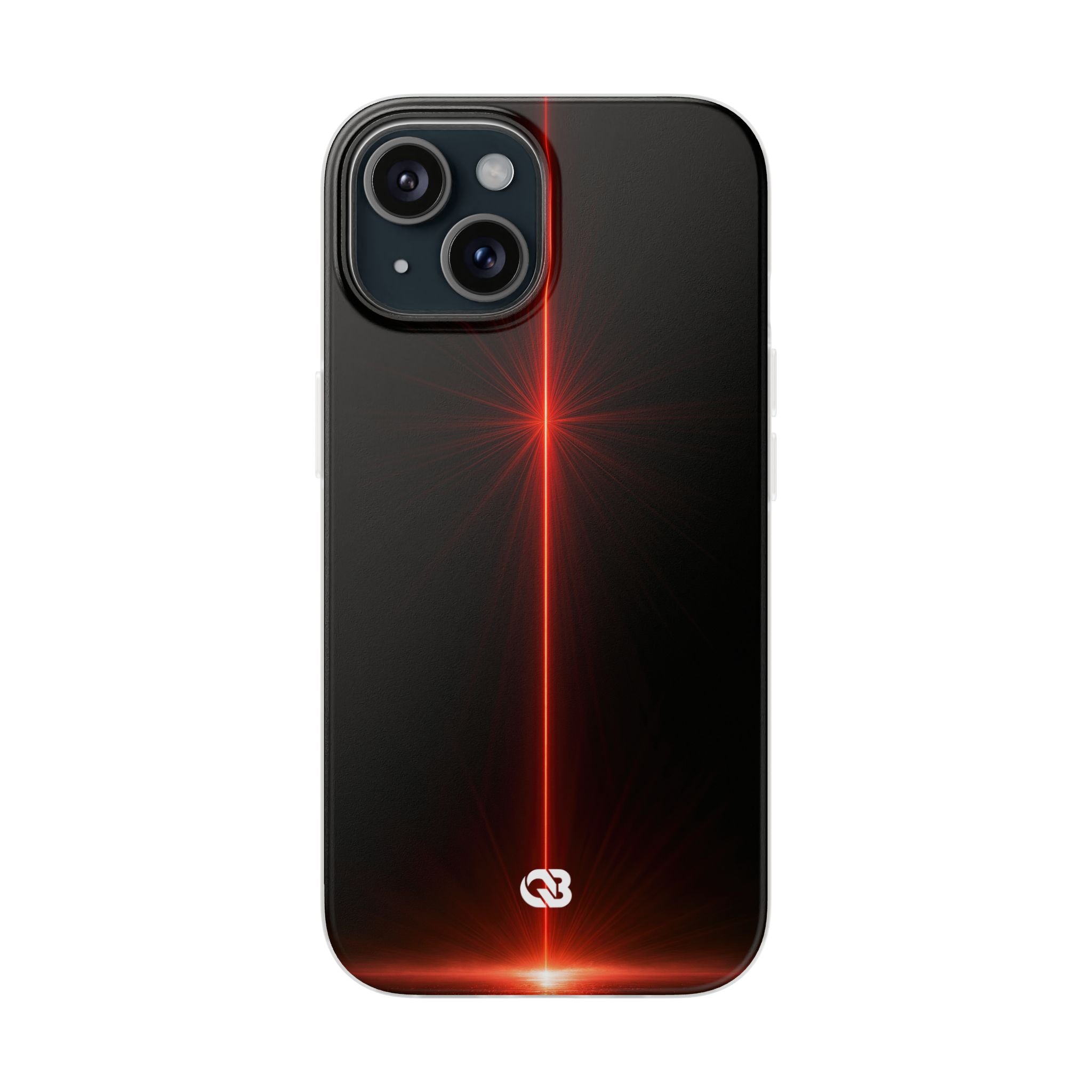 Red Lite Phone Case for iPhone - Crimson Flare Vector