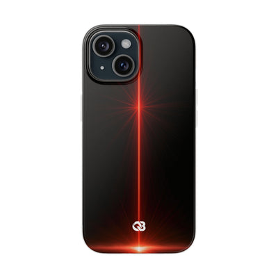 Red Lite Phone Case for iPhone - Crimson Flare Vector