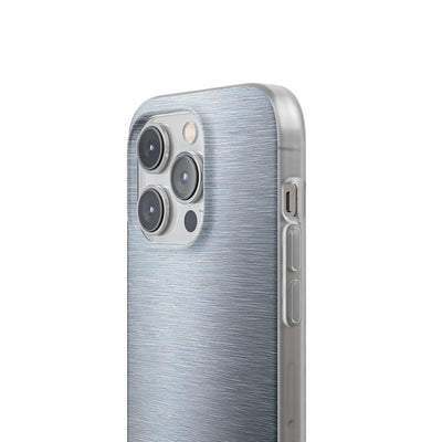 Silver Lite Phone Case for iPhone - Satin Chrome Grain