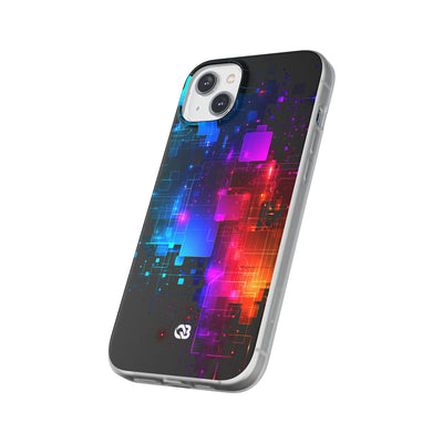Spectral Circuit Grid · Lite Phone Case for iPhone ·  Black