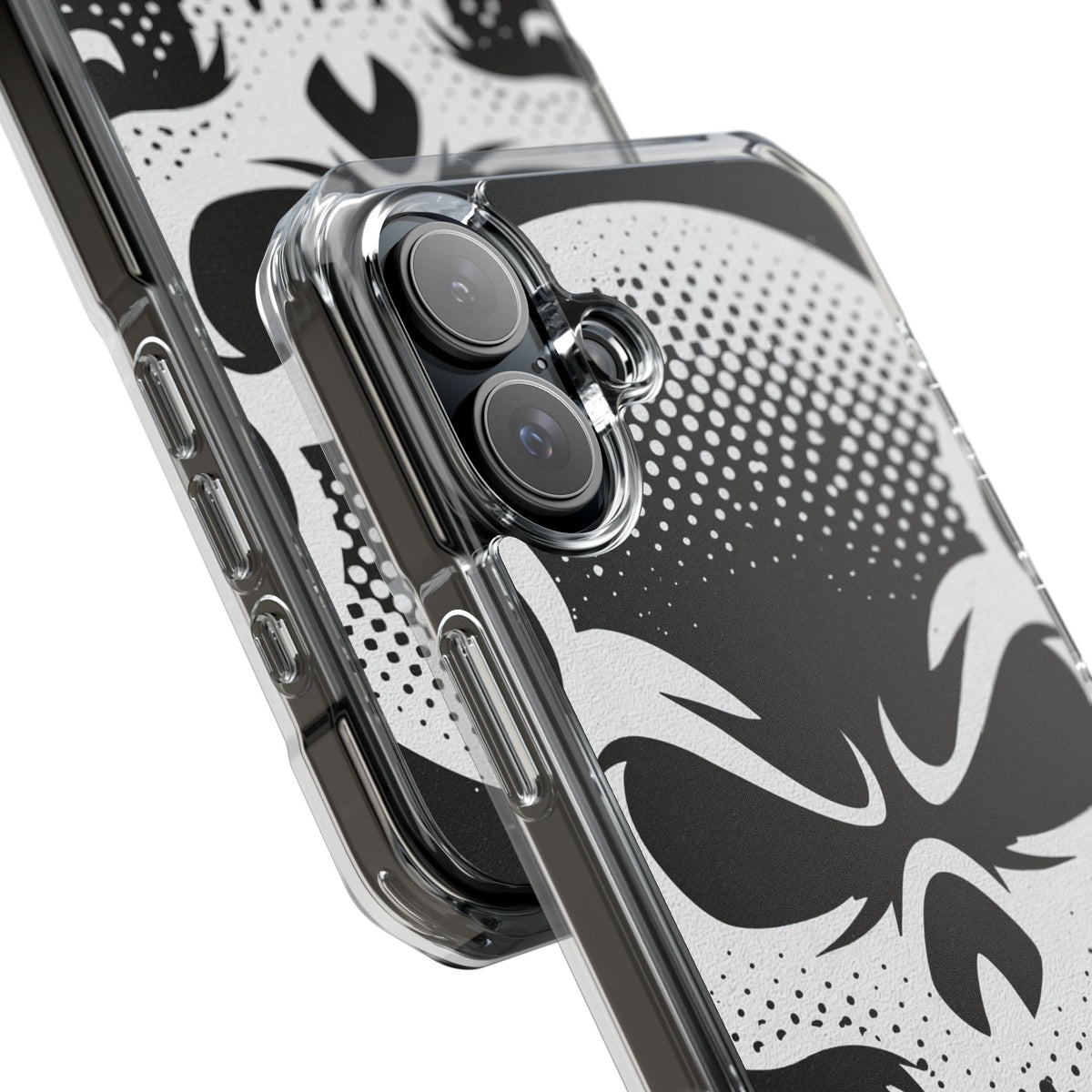 Phantom Halftone · Clear Impact Magnetic Phone Case for iPhone ·  Black