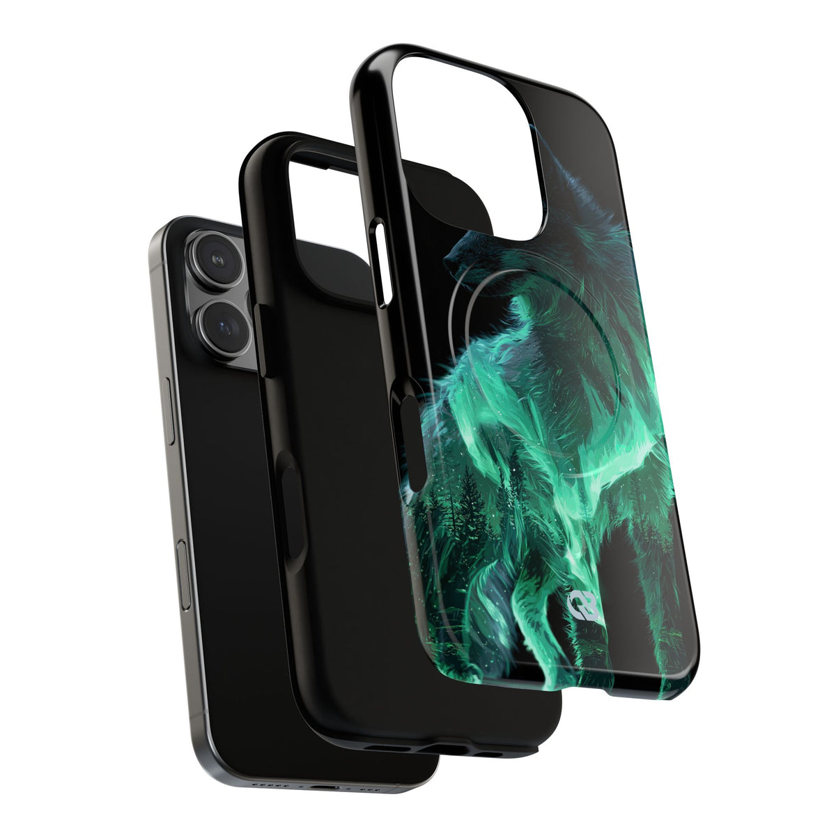 Nordic Aurora Fox · Tough 2.0 Magnetic Phone Case for iPhone · Teal