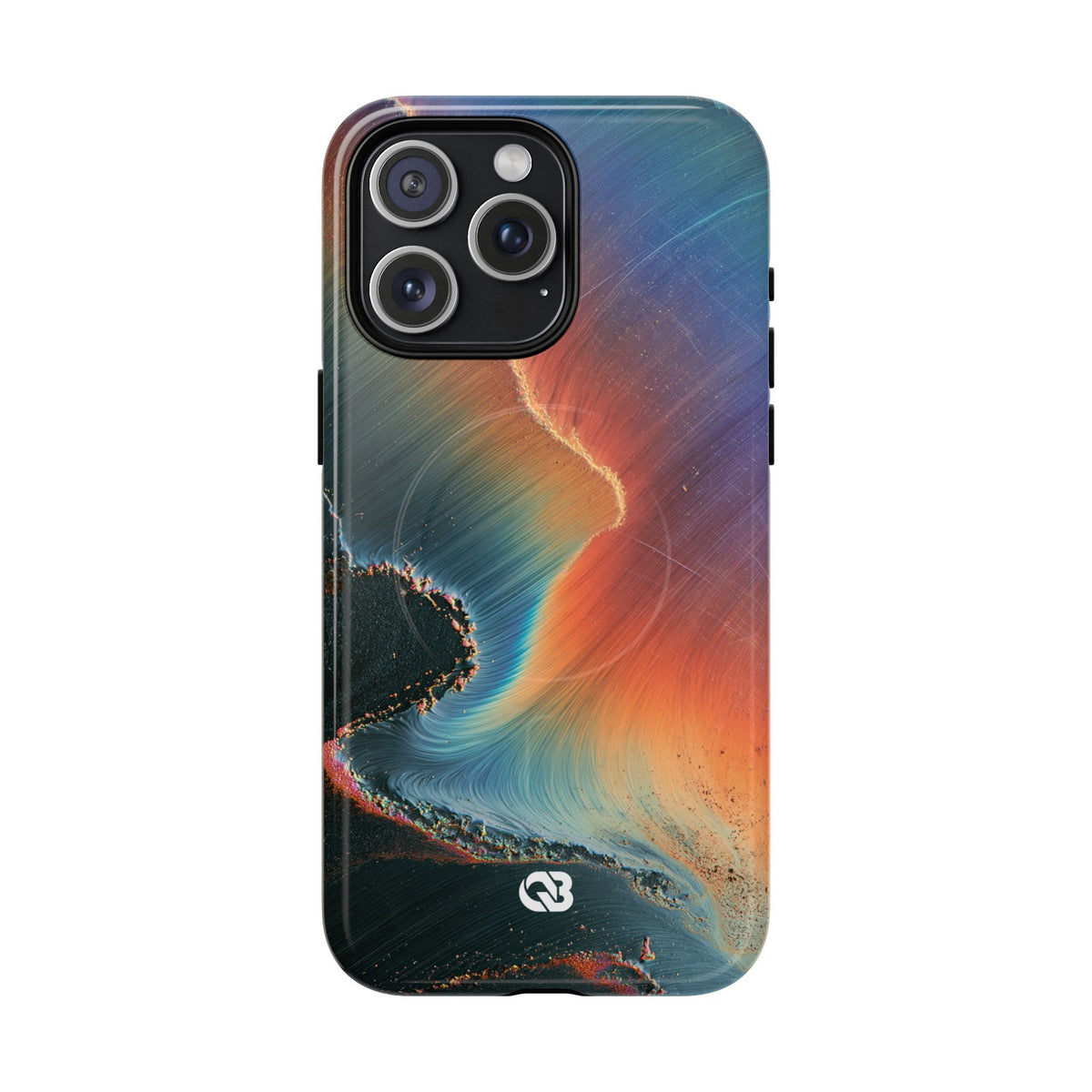 Prismatic Aura Shift · Tough 2.0 Magnetic Phone Case for iPhone · Blue
