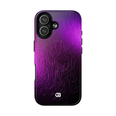 Violet Cyber Circuit · Tough 2.0 Magnetic Phone Case for iPhone · Purple