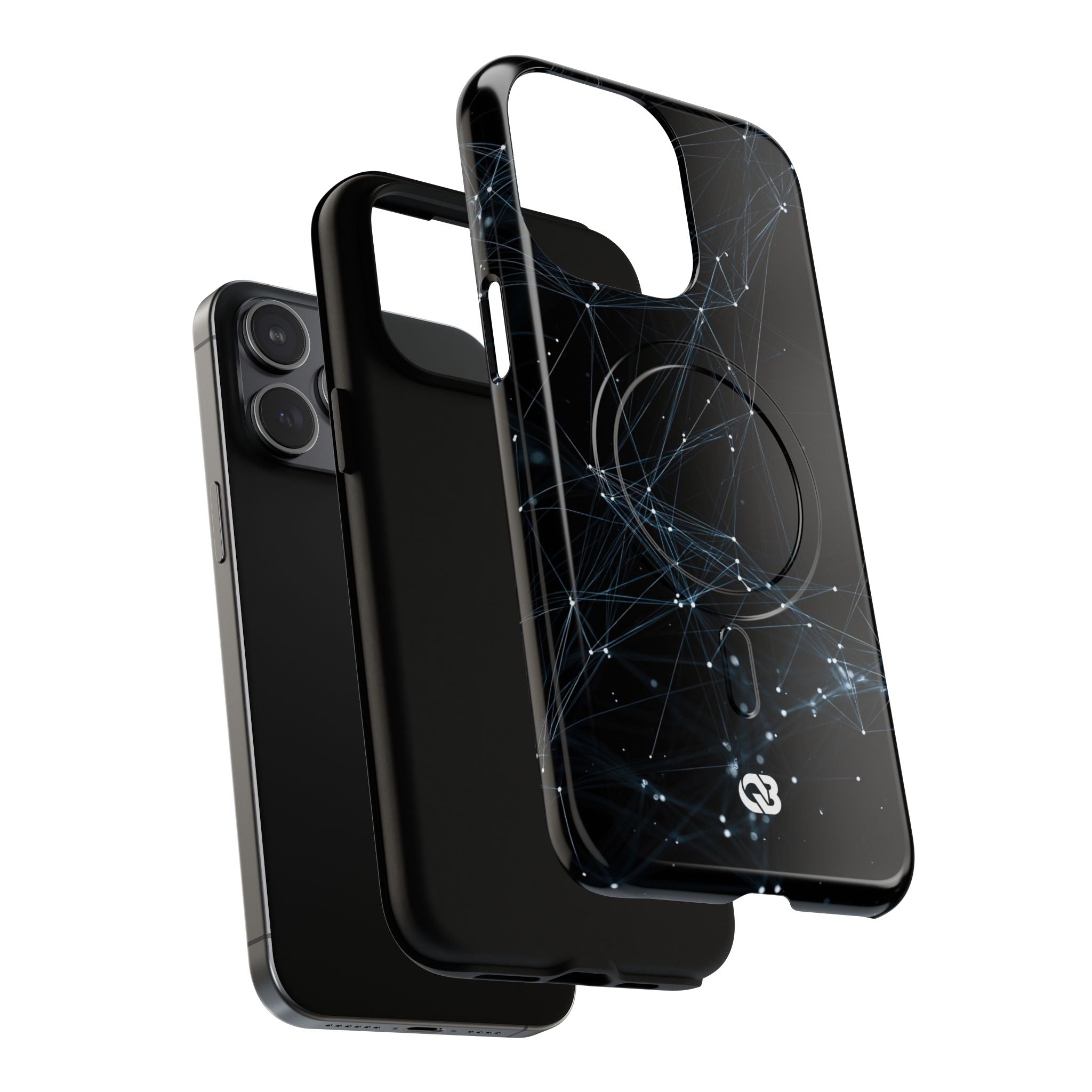 Black Tough 2.0 Magsafe Phone Case for iPhone - Arctic Neural Mesh