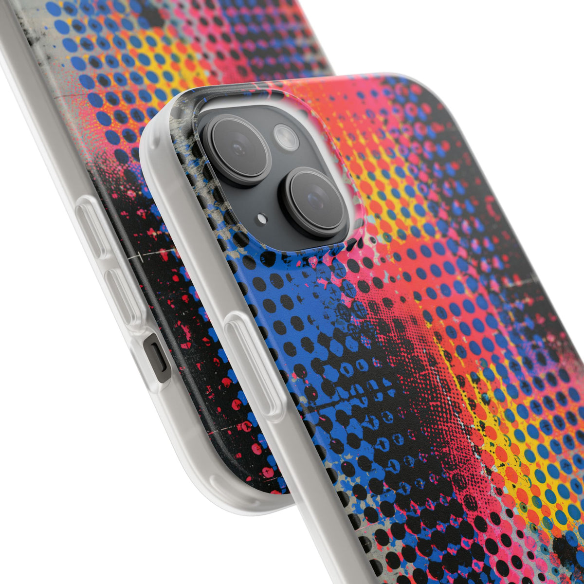Chromatic Halftone Grid · Lite Phone Case for iPhone ·  Blue