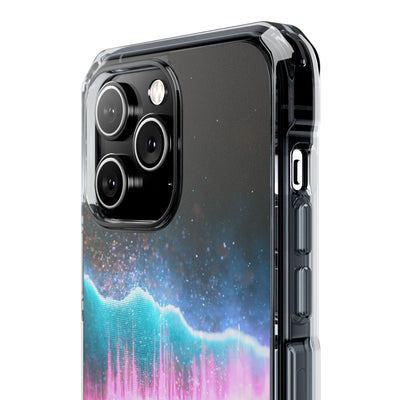 Digital Frequency · Clear Impact Magnetic Phone Case for iPhone · Pink