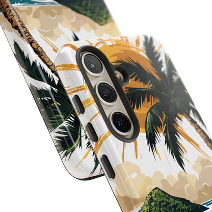 Sunny Palm Breeze Samsung S24 Case - Tough