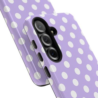 Lavender Polka Grid · Tough Θήκη για Samsung